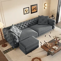 Streamdale Furniture 97.7" 3-in-1 Convertible Sleeper Sofa