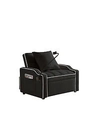 Streamdale Furniture 3-in-1 Convertible Sleeper Sofa Chair Bed with Usb/Type-c