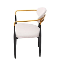 Streamdale Furniture Set of 2 Upholstered Dining Chairs with Accents