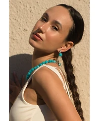 Classicharms Gia Amazonite Bead Choker Necklace