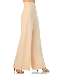 Ivonne Women's Wide-Leg Super Soft Pants with Broad Waistband