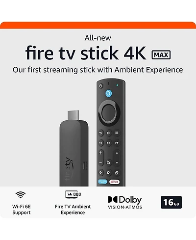 Amazon Fire Tv Stick 4K Streaming Device (2023) with Wi-Fi 6, Dolby Vision/Atmos, Free and Live Tv