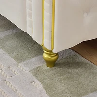 Streamdale Furniture 86" Modern Velvet Loveseat Sofa