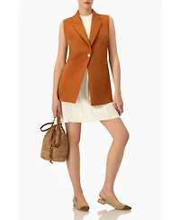Ivonne Women's Single-Button Tailored Vest