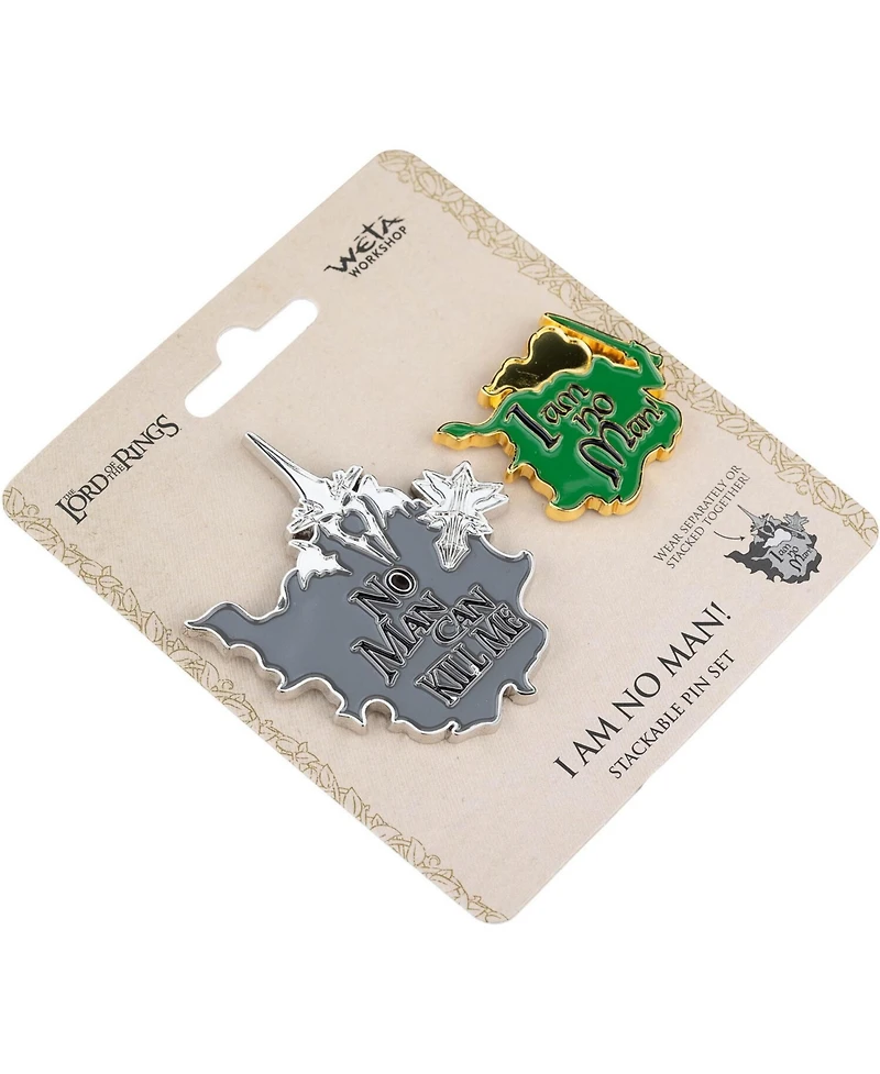 Weta Workshop The Lord of the Rings Trilogy I Am No Man Stackable Enamel Pin Set