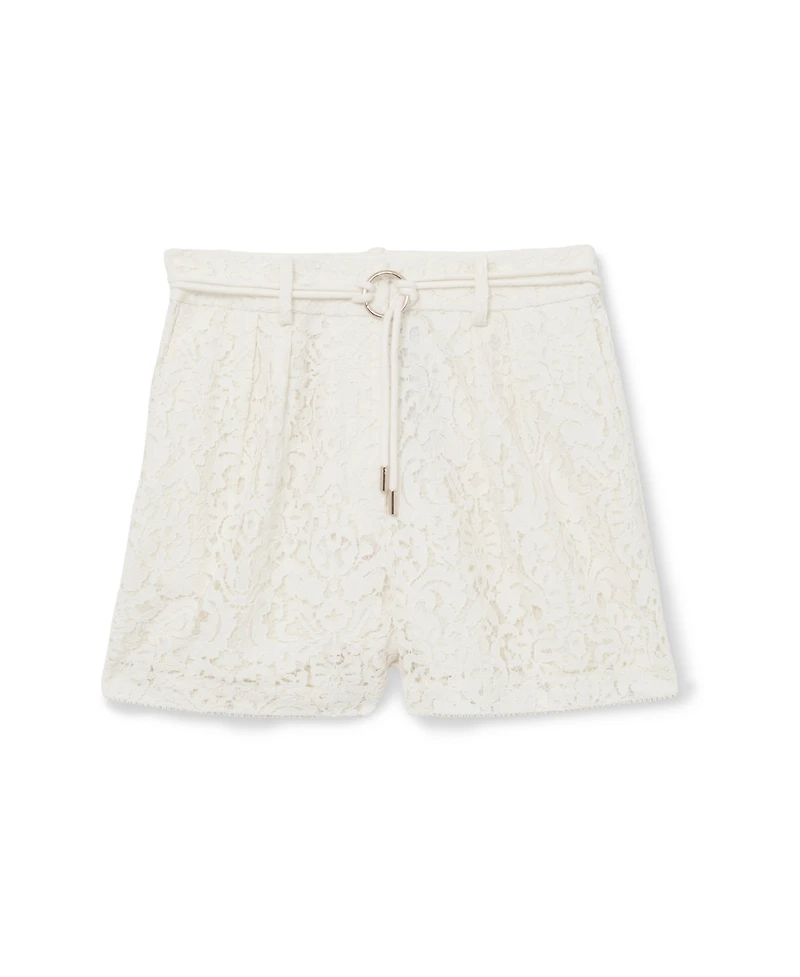 Reiss Women's Rope-Belt Lace Shorts