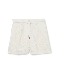 Reiss Women's Rope-Belt Lace Shorts