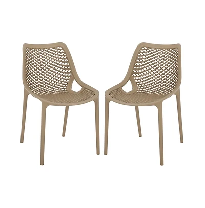 Augusta Home Leila Outdoor Dining Chair (Set of 2)
