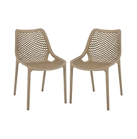 Augusta Home Leila Outdoor Dining Chair (Set of 2)