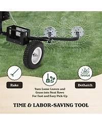 Yard Tuff Acr-600T 55 Inch Steel Tow Behind Acreage Rake with Pin Style Hitch