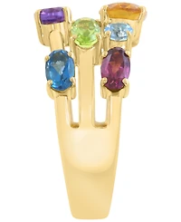 Effy Collection Multi-Gemstone Ring (2-1/2 ct. t.w.) in 14k Gold-Plated Sterling Silver