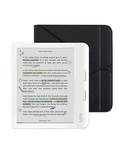 Kobo Libra 32GB Colour eReader with SleepCover Case Bundle