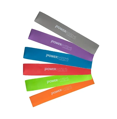 Power Systems 12 Inch Versa Loop Resistance Bands All Resistance Kit, Durable Workout Bands 4 to 71 Pound