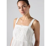 Levi's Women's Mimi Square Neck Tiered Midi Dress