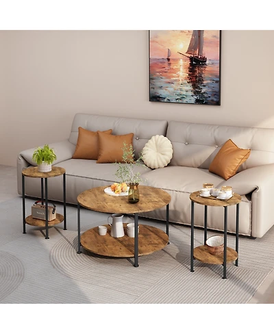 Streamdale Furniture 3-Piece Coffee and End Table Set