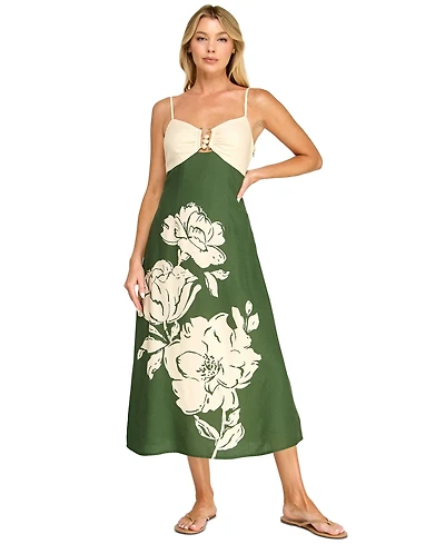Trixxi Juniors' Sleeveless Fit & Flare Midi Dress