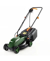 Mecale 10 Amp 13 Inch Electric Corded Lawn Mower with Collection Box