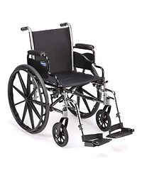 Invacare Wheelchair Legrest with Heel Loops, Swing Away Design and Flip Up Composite Footplate