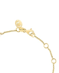 Effy Collection Simulated Pearl (10.4mm) & Diamond (1/20 ct. t.w.) Bracelet in Gold Over Silver