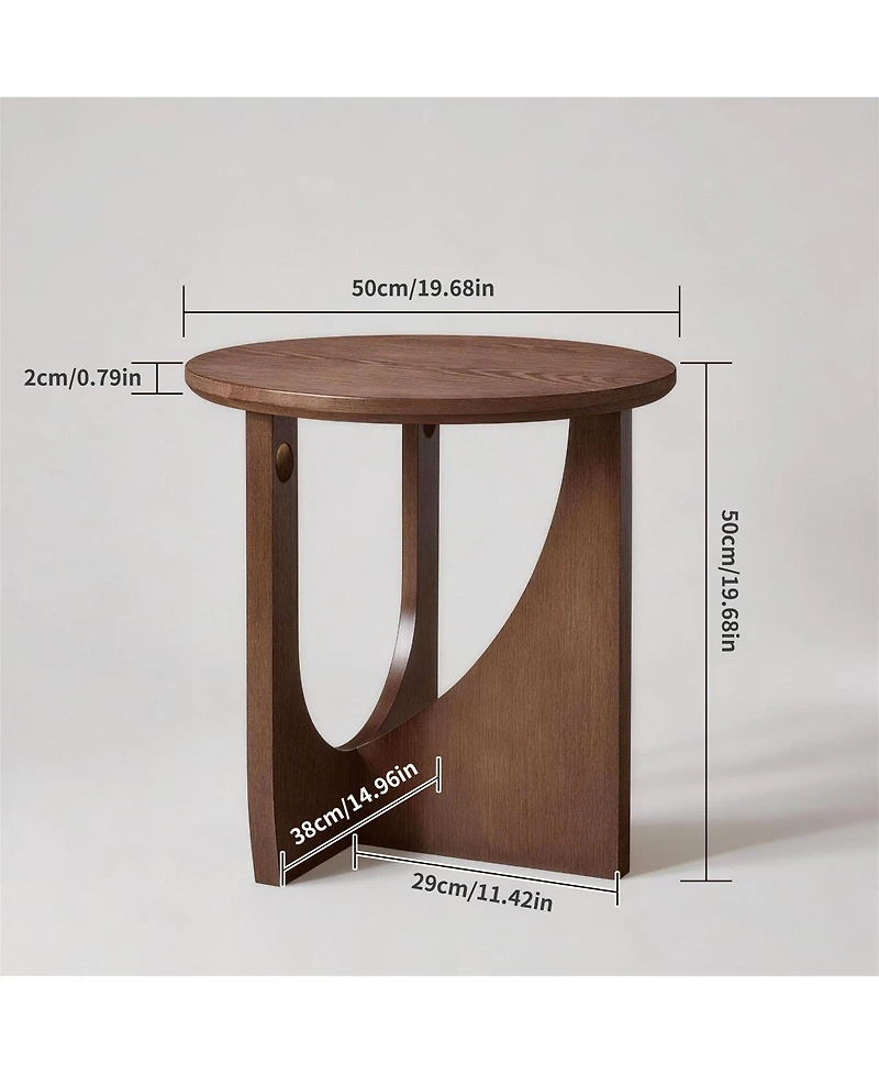 Streamdale Furniture Solid Wood Side Table, Rustic Accent Table