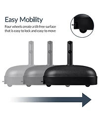 Best Choice Products 123lb Capacity Fillable Mobile Umbrella Base For Patio, Deck, 4 Wheels - Dome Square