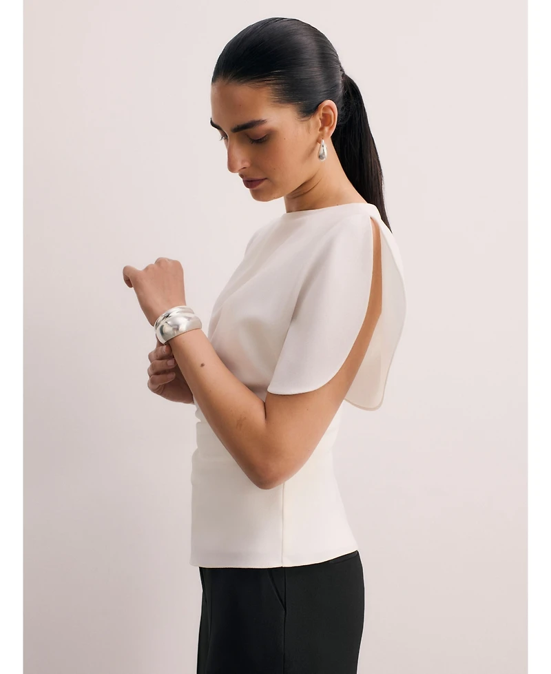 The Fold Women's Salerno Clever Crepe Top