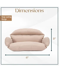 LeisureMod 2-Person Polyester Cushions for Swing Chairs and Hammocks
