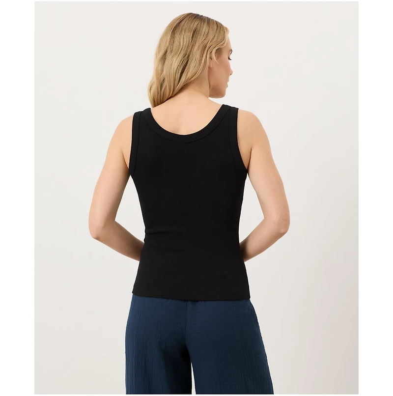 Pact Women's Perfect Rib Scoop Neck Tank Made With Cotton