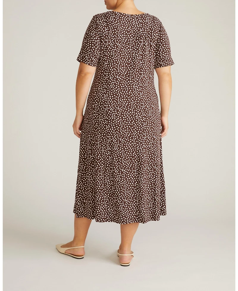 Universal Standard Plus Serena Boatneck Divine Jersey Dress