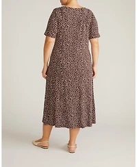 Universal Standard Plus Serena Boatneck Divine Jersey Dress