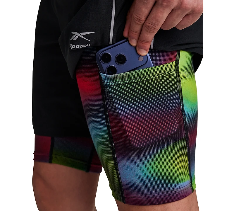 Reebok Men's Run Distort Duo Woven Shorts