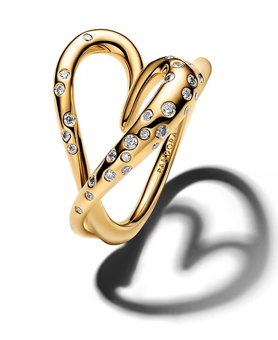 Pandora Stone-Set Heart Ring