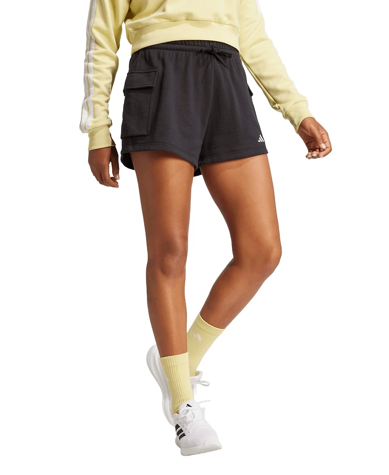 adidas The Essentials Logo French Terry Cargo Shorts