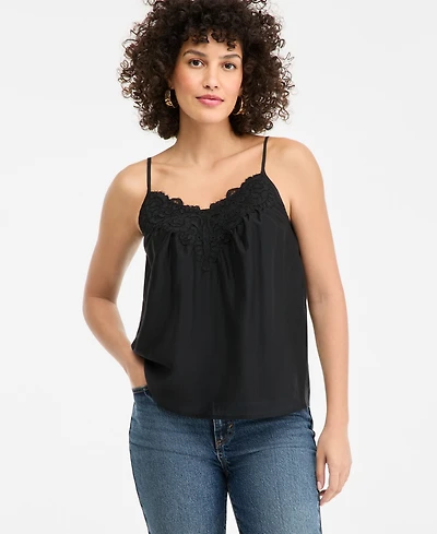 I.n.c. International Concepts Women's Lace-Trim Camisole, Macy's Exclusive