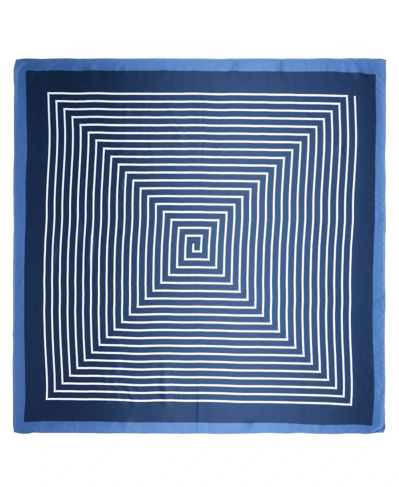 Bespoke Fashion Women's Navy Oversized Square Scarf