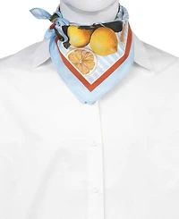 Bespoke Fashion Citrus-Print Square Scarf