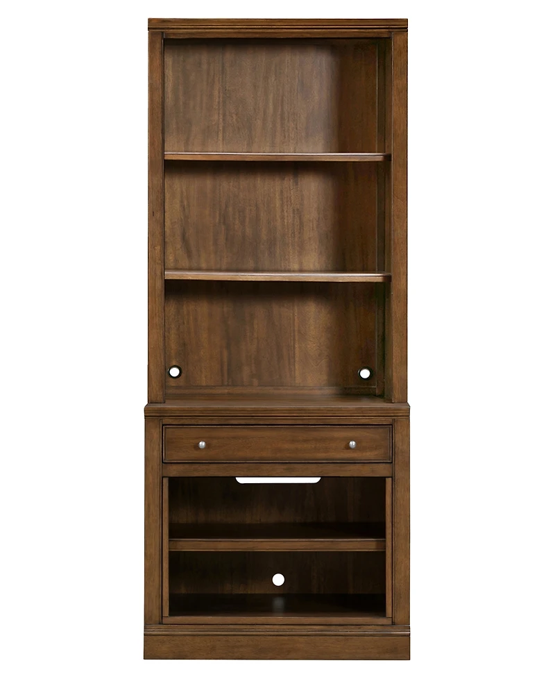 Amren 31" Wood Open Base With Drawer And Hutch