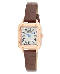 Bcbg Women's Quartz Square Rose Gold Stainless Steel Watch 25mm