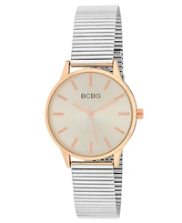 Bcbg Women's Quartz Round Rose Gold Stainless Steel; 34mm