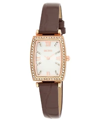 Bcbg Women's Quartz Tonneau Rose Gold Stainless Steel Watch 26mm
