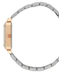 Bcbg Women's Quartz Rectangle Two-Tone Stainless Steel Watch 23mm