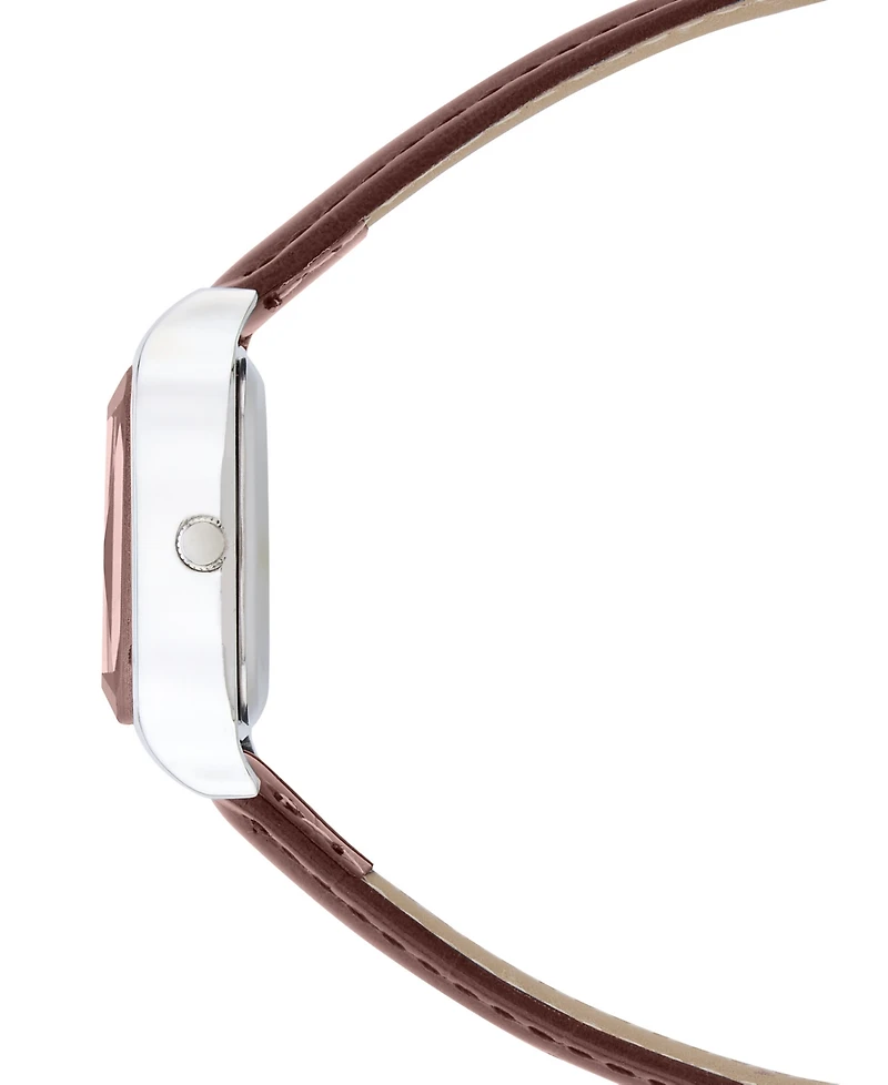 Bcbg Women's Quartz Square Brown Stainless Steel Watch 27mm