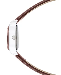 Bcbg Women's Quartz Square Brown Stainless Steel Watch 27mm