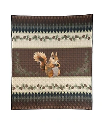 Donna Sharp Pine Circle Reversible Throw, 50" x 60"