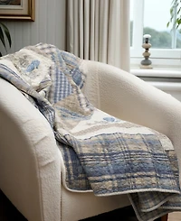 Donna Sharp Coastal Star Cotton Reversible Throw, 60" x 60"