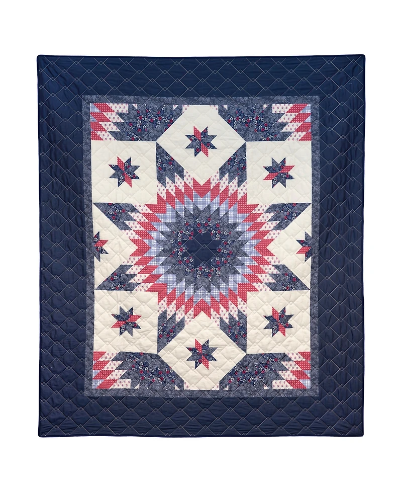 Donna Sharp Bluefield Star Reversible Throw, 50" x 60"