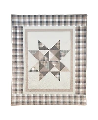 Donna Sharp Smoky Star Cotton Reversible Throw, 50" x 60"