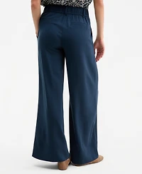 Liverpool Los Angeles Women's High-Rise Pleated Wide-Leg Pants