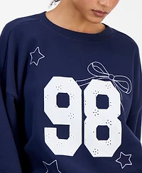 Rebel Veil Juniors' Varsity Applique Crewneck Sweatshirt