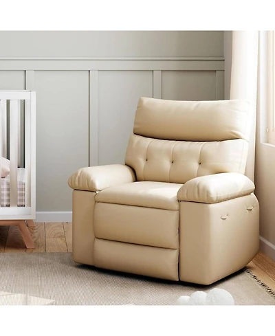 gaomon Manual Swivel Recliner Sofa Chair with Side Pocket for Living Room, Bedroom